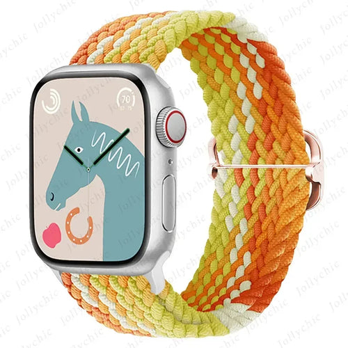 Strap for Apple Watch band 46mm 45mm 49mm 42mm 40mm 41mm 44mm Elastic