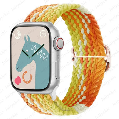 Strap for Apple Watch band 46mm 45mm 49mm 42mm 40mm 41mm 44mm Elastic