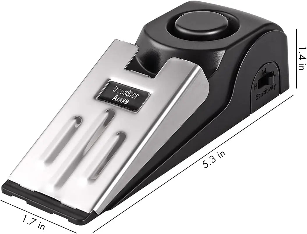 1 or 2Pcs Portable 120DB Wireless Door Stop Alarm Home Security System