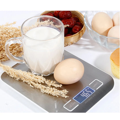New 5kg/1g Portable Kitchen Scale Coffee Electronic Scale Stainless