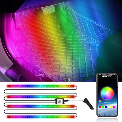 4in1 18LED Symphony Led Interior lights Atmosphere Footwell lamp App