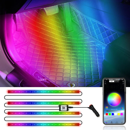 4in1 18LED Symphony Led Interior lights Atmosphere Footwell lamp App