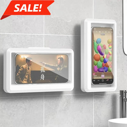 Bathroom Kitchen Waterproof Anti-fog Cell Phone Case Rotatable Touch