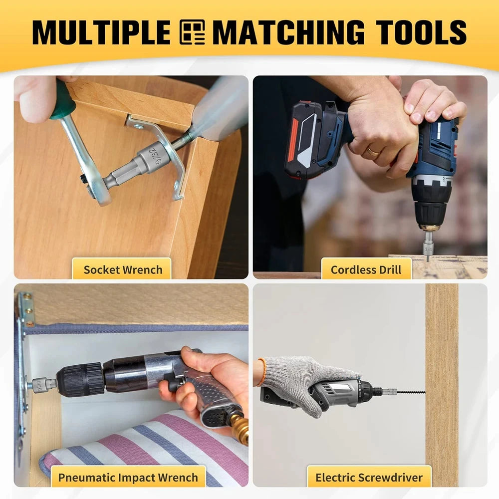 9/14PCS Powerful Socket Hexagonal Wrench Hexagonal Handle Screwdriver