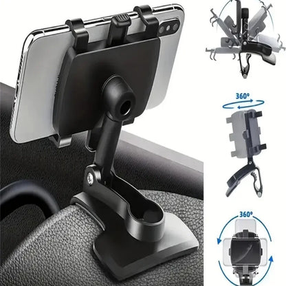 Universal Car Phone Holder Stand Dashboard Car Clip Mount GPS Display