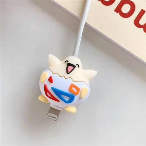 Pokemon Pikachu Doll Data Cable Protective Cover Kawaii Anime Pikachu