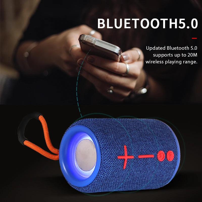 Rockmia EBS-033 5W Mini Fabric Mesh Speaker Bluetooth 5.0 Wireless