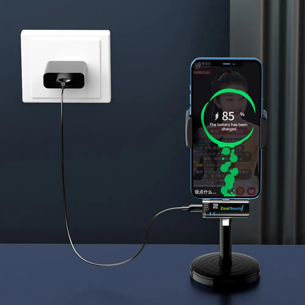 Zealsound Wireless Lavalier Microphone for iPhone iPad Android with