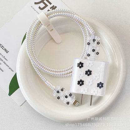 Clear Black Bow Charge Protective Case For iPhone 18W-20W US