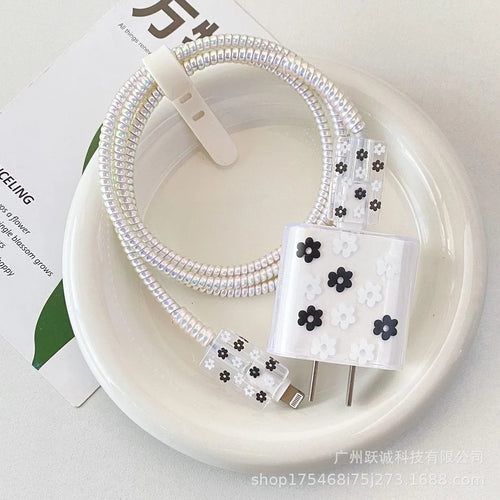 Clear Black Bow Charge Protective Case For iPhone 18W-20W US