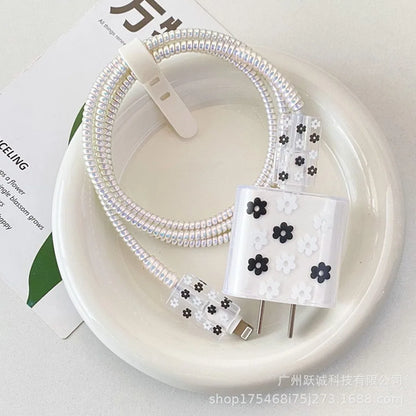 Clear Black Bow Charge Protective Case For iPhone 18W-20W US