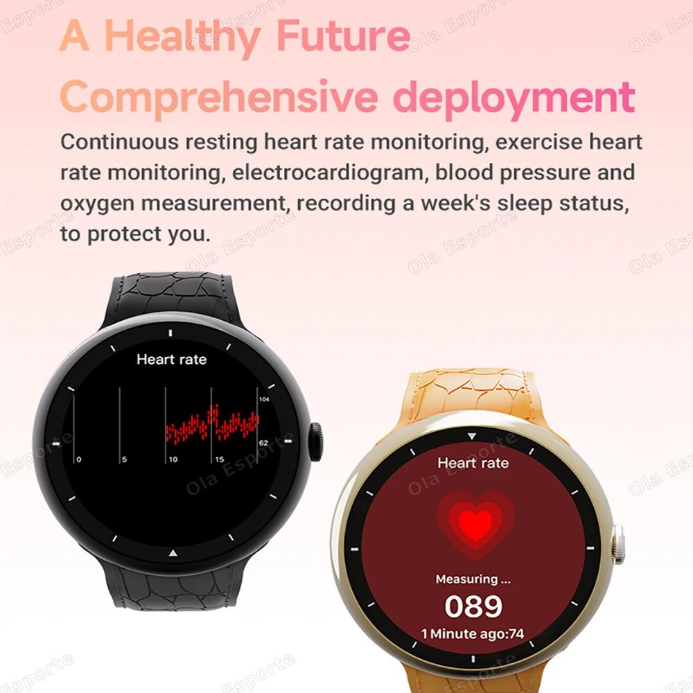 Smartwatches For Women ECG NFC Smart Watch Men AMOLED HD Screen GPS