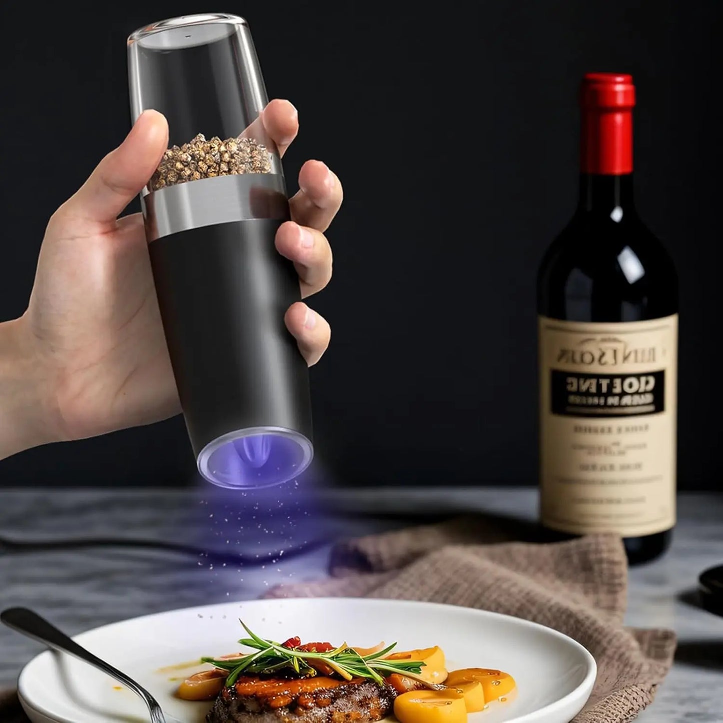 Automatic Gravity Electric Pepper Grinder Mill Spice Salt and Pepper