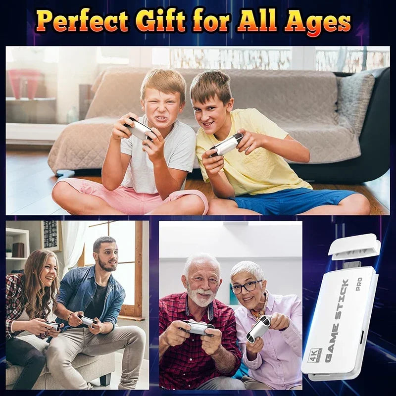 4K TV Game Stick M15 Video Game Console Built-in 30000+/40000 Games