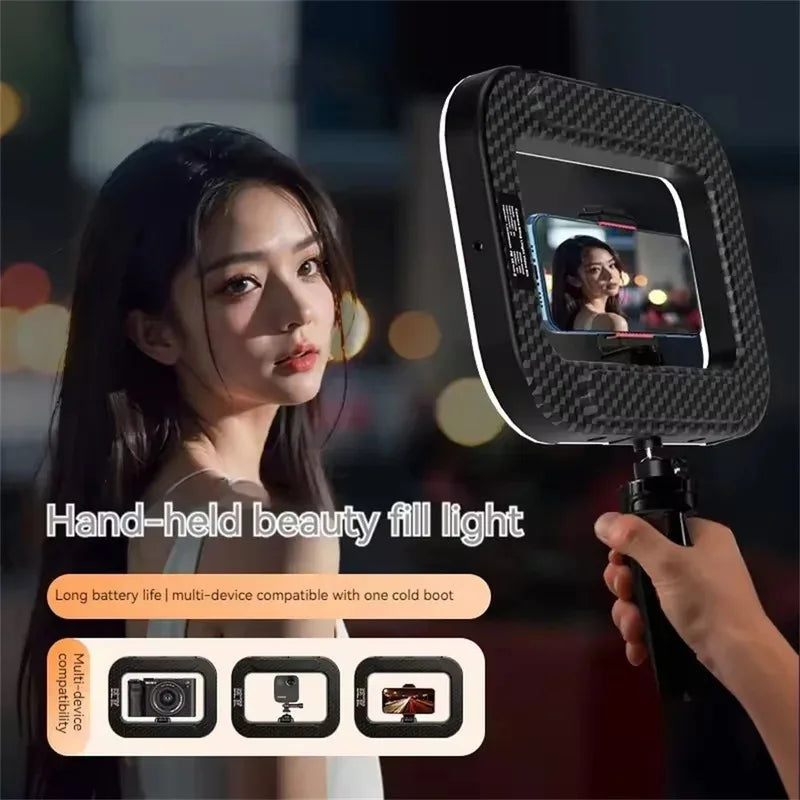Roreta Handheld Ring LED Rechargeable Portable Mobile Phone Live