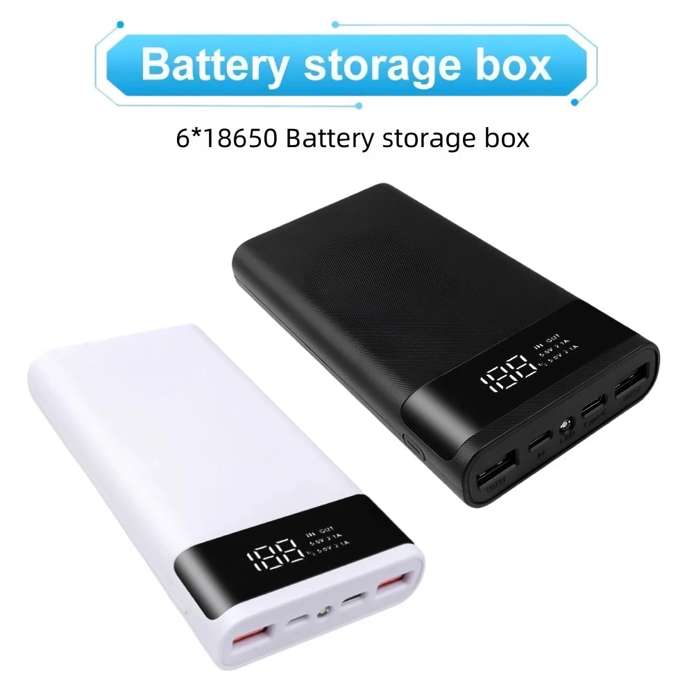DIY18650 Battery Storage Charging Box Storage Box Case Without Battery