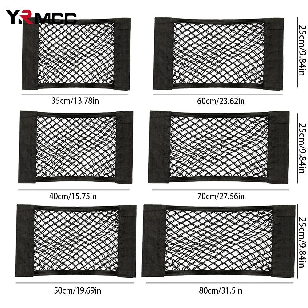 Car Back Rear Trunk Bag Organizer Mesh Net Auto Seat Back Storage Bag