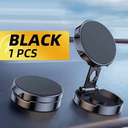 Round Folding Magnetic Car Holder 360 Degree Rotatable Mobile Phone