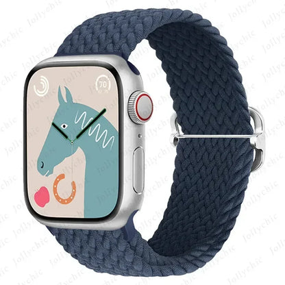 Strap for Apple Watch band 46mm 45mm 49mm 42mm 40mm 41mm 44mm Elastic