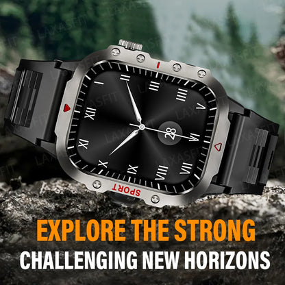 LAXASFIT New Smart Watch LED Flashlight 2.01” HD Screen Bluetooth