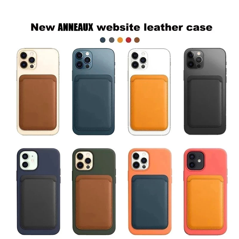 Magnetic Leather Wallet For Apple iPhone 16 15 14 13 12 11