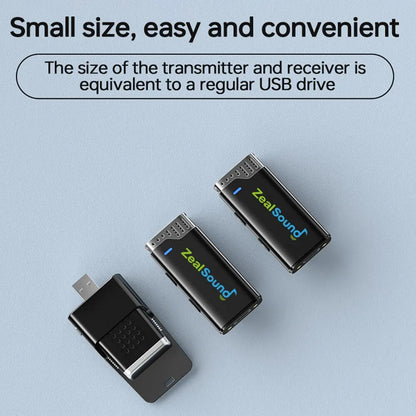 Zealsound Wireless Lavalier Microphone for iPhone iPad Android with