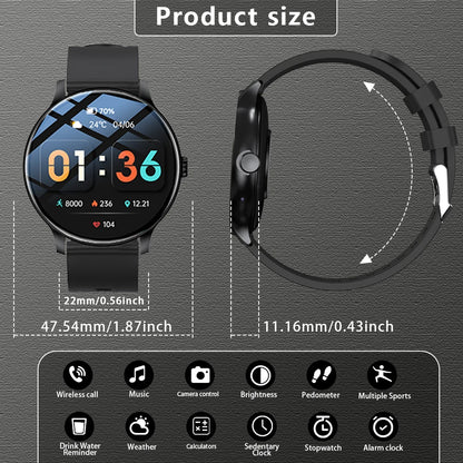 LAXASFIT 2025 New Smart Watch Bluetooth Talk 1.52-inch Touch Screen