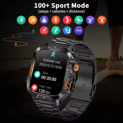 Xiaomi Military Smart Watch Men Waterproof Outdoor Sports Tracker LED