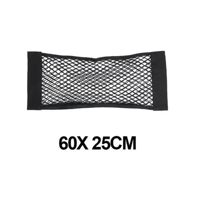 Car Back Rear Mesh Trunk Seat Elastic String Net Magic Sticker