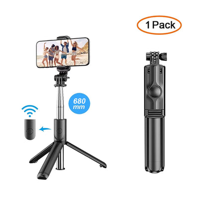 Bluetooth Wireless Selfie Stick Tripod Stand with Light Remote