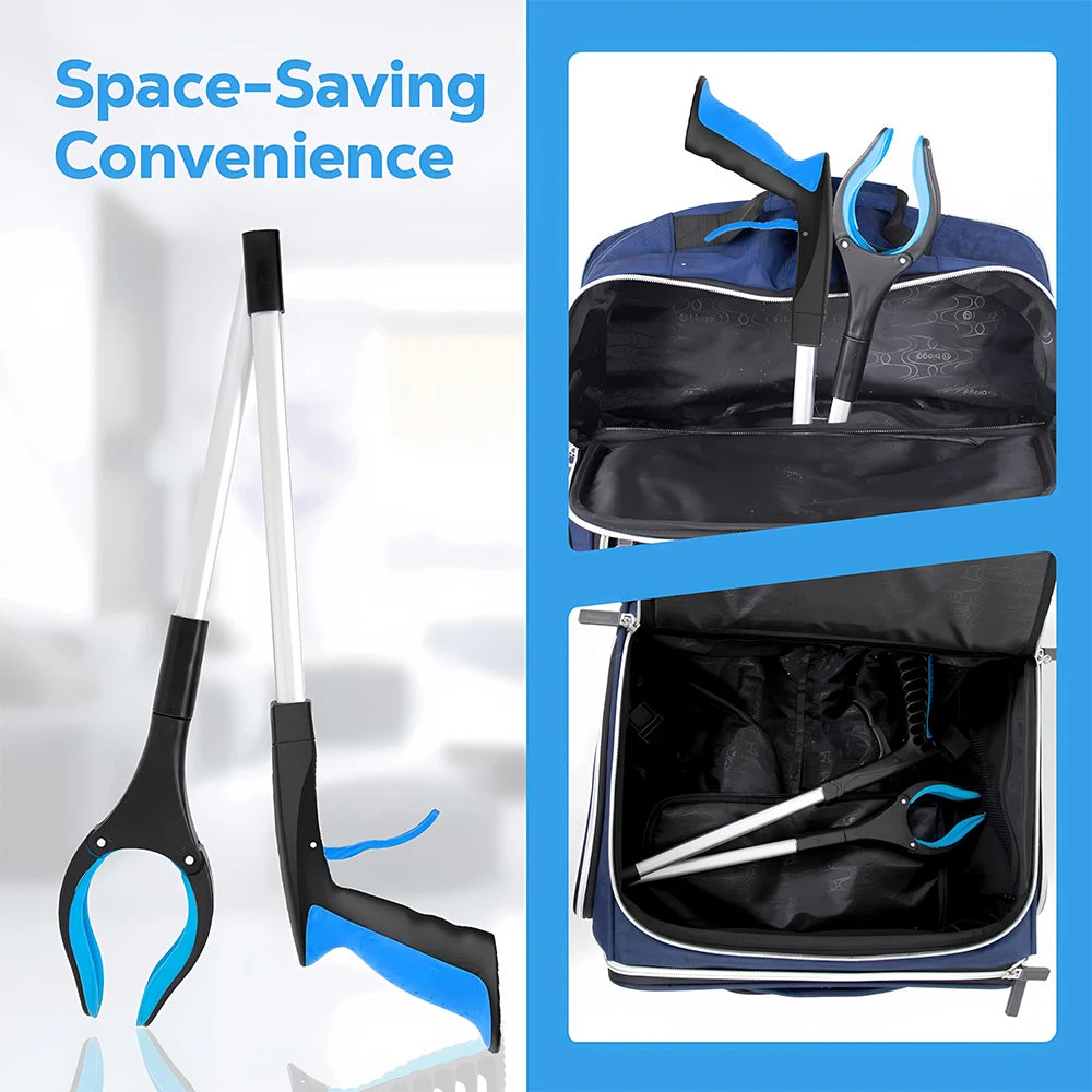 Foldable Grabber 32 Inch Extra Long Reacher Pickers Garbage Pick Up