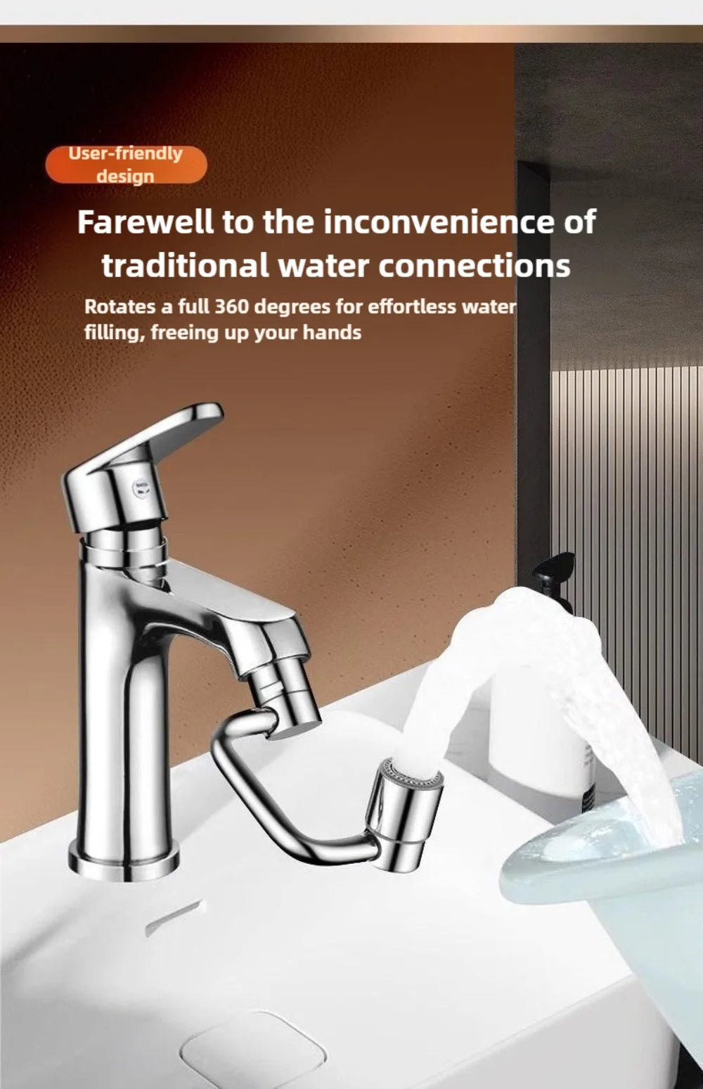 Multifunctional Water U-Shaped Faucet Extender