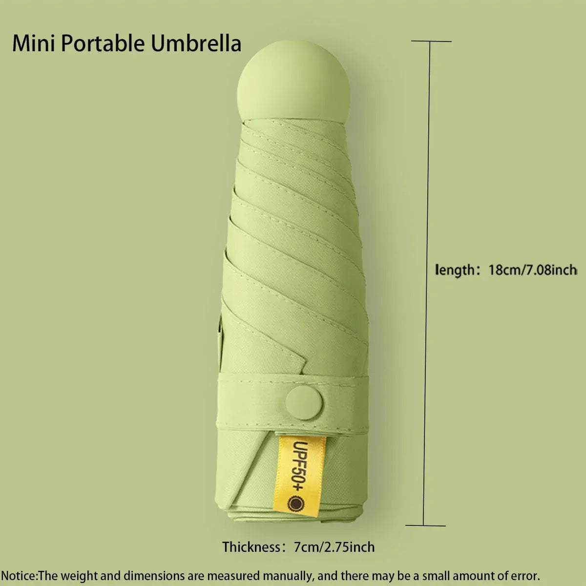 Sun Umbrella Travel Umbrella Compact Ultralight Mini Portable