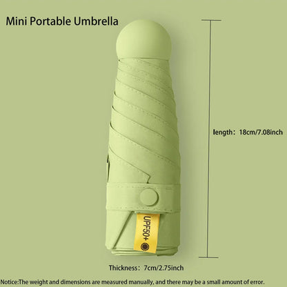 Sun Umbrella Travel Umbrella Compact Ultralight Mini Portable