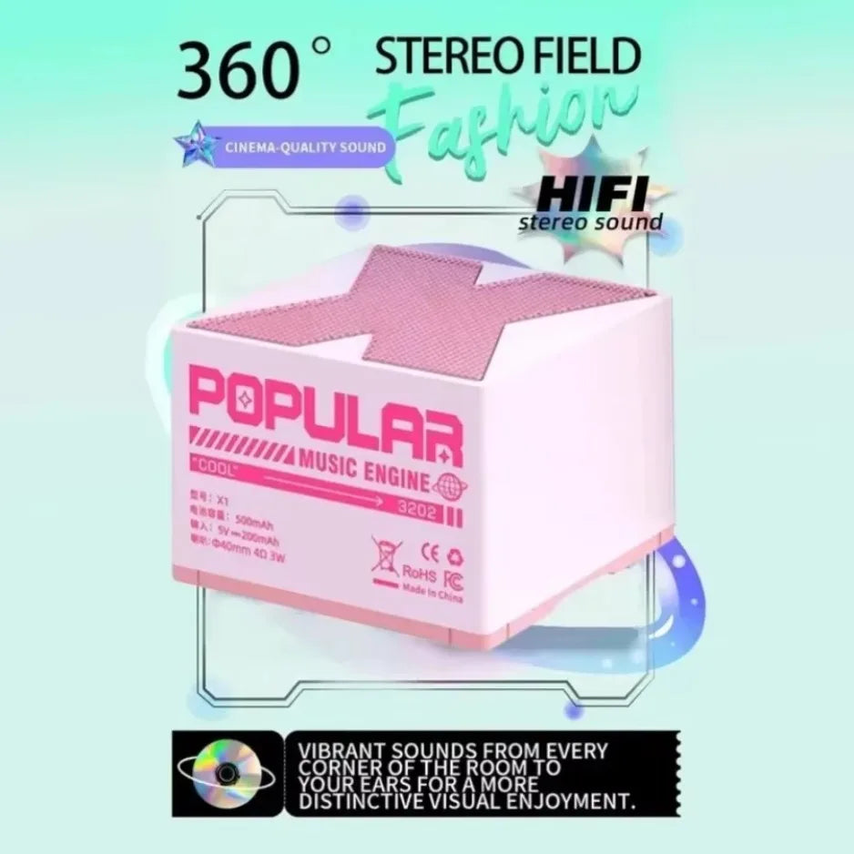 Compact Bluetooth Audio Speaker with Full-Range Sound