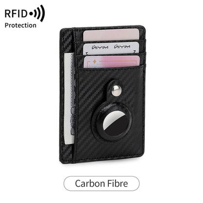 Ultrathin RFID Blocking Credit Card Wallet Can hold Airtag wallet