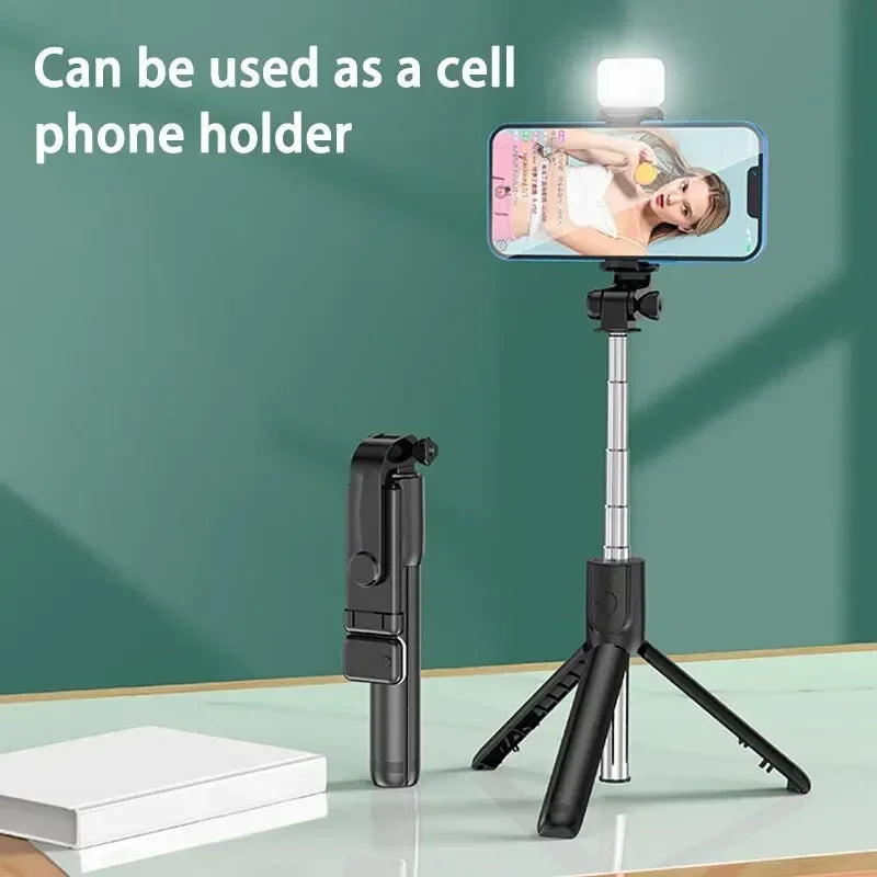 Selfie Stick Telescopic Travel Handheld Tripod Portable Phone Stand