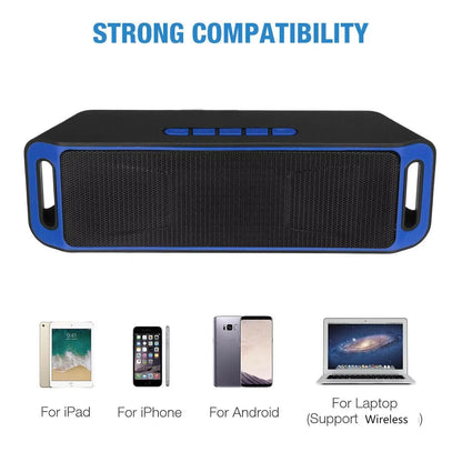 Portable Wireless Bluetooth speaker -compatible MP3 Player USB TF Card