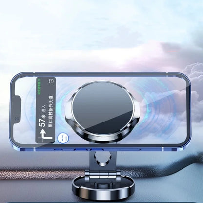 Round Folding Magnetic Car Holder 360 Degree Rotatable Mobile Phone
