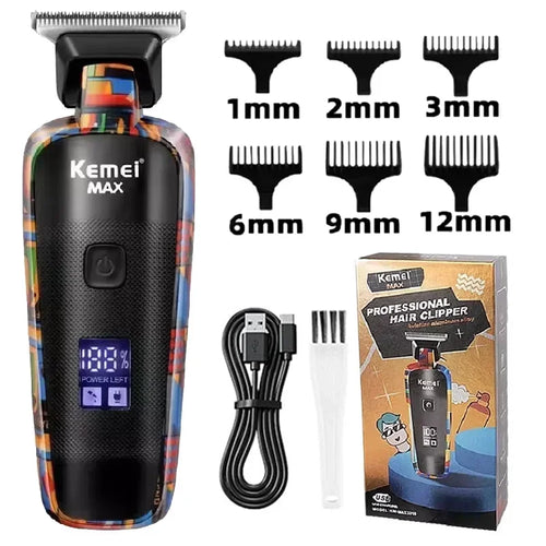 Kemei KM-658 Hair Clipper Cord or Cordless Use Hair Trimmer Barber