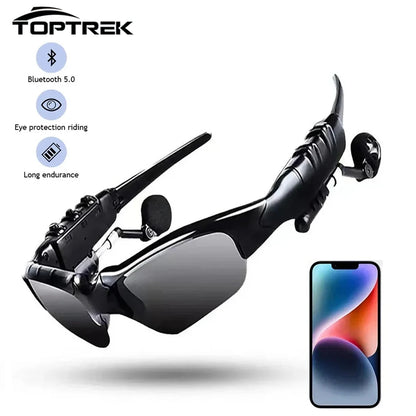 Toptrek Sports Stereo Wireless Bluetooth Cycling Sunglasses 5.0