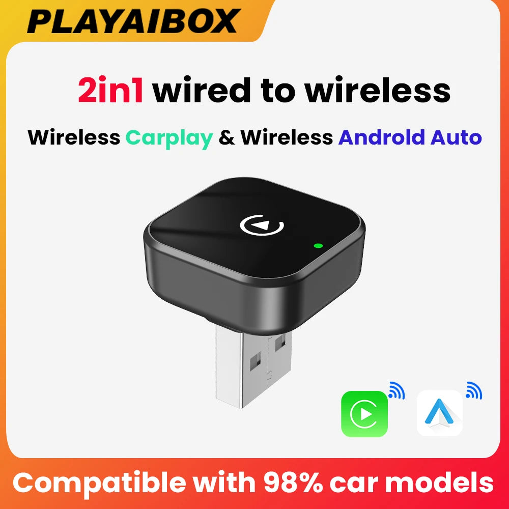 Carplay Wireless Adapter Android Auto 2in 1 Smart Dongle 2025 5G