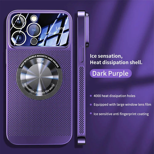 Heat Dissipation Magnetic Case For iPhone 13 11 12 14 15 Pro Max