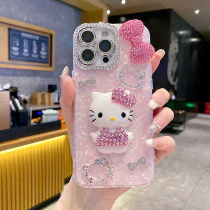 Phone Case For iPhone 17 16 15 14 13 12 Pro Max 3D Stereoscopic Cute