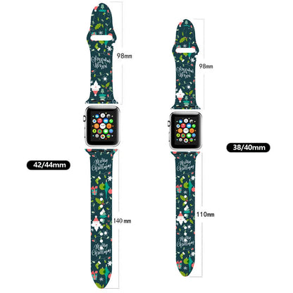 Christmas strap For Apple Watch band 45mm/41mm 44mm 40mm 49mm 42mm