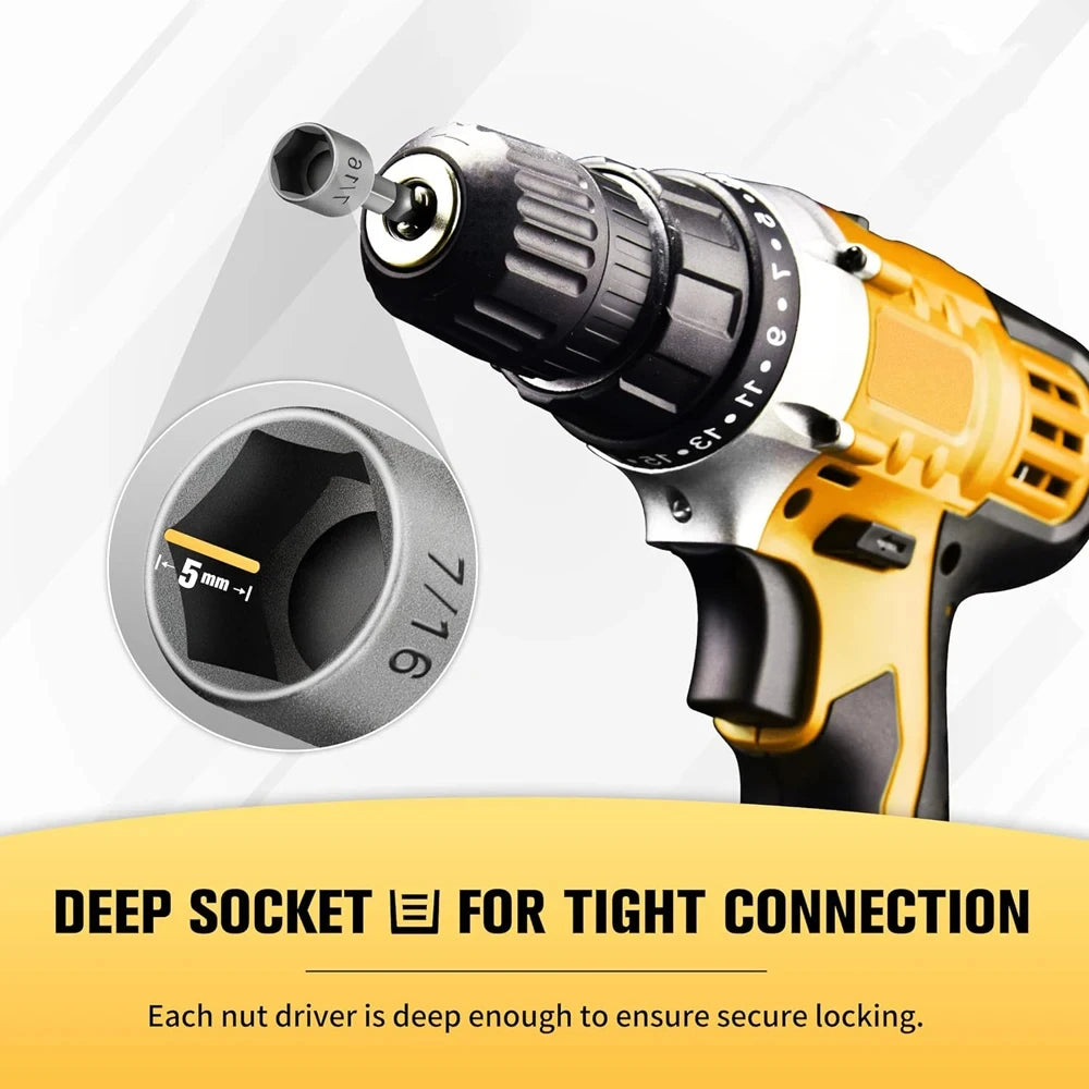 9/14PCS Powerful Socket Hexagonal Wrench Hexagonal Handle Screwdriver