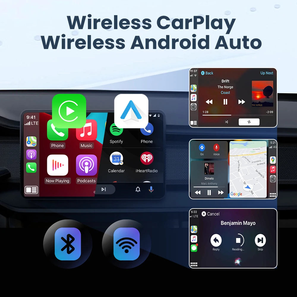 Carplay Wireless Adapter Android Auto 2in 1 Smart Dongle 2025 5G