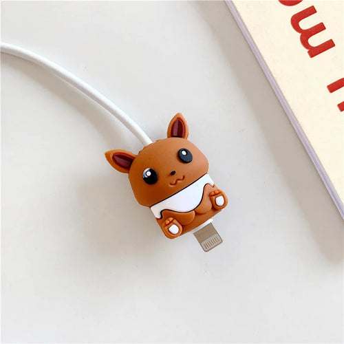 Anime Pokemon Pikachu Doll Data Cable Protective Cover Protective