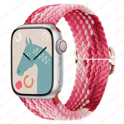 Strap for Apple Watch band 46mm 45mm 49mm 42mm 40mm 41mm 44mm Elastic