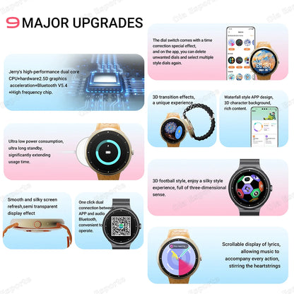 New Bluetooth Call Smartwatch Men GPS Tracker Blood Pressure Sleep